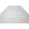 Ekena Millwork Octagonal Top Surface Mount PVC Gable Vent: Functional, w/ 3-1/2"W x 1"P Standard Frame, 26"W x 16"H GVPOT26X1601SF - alternate 5